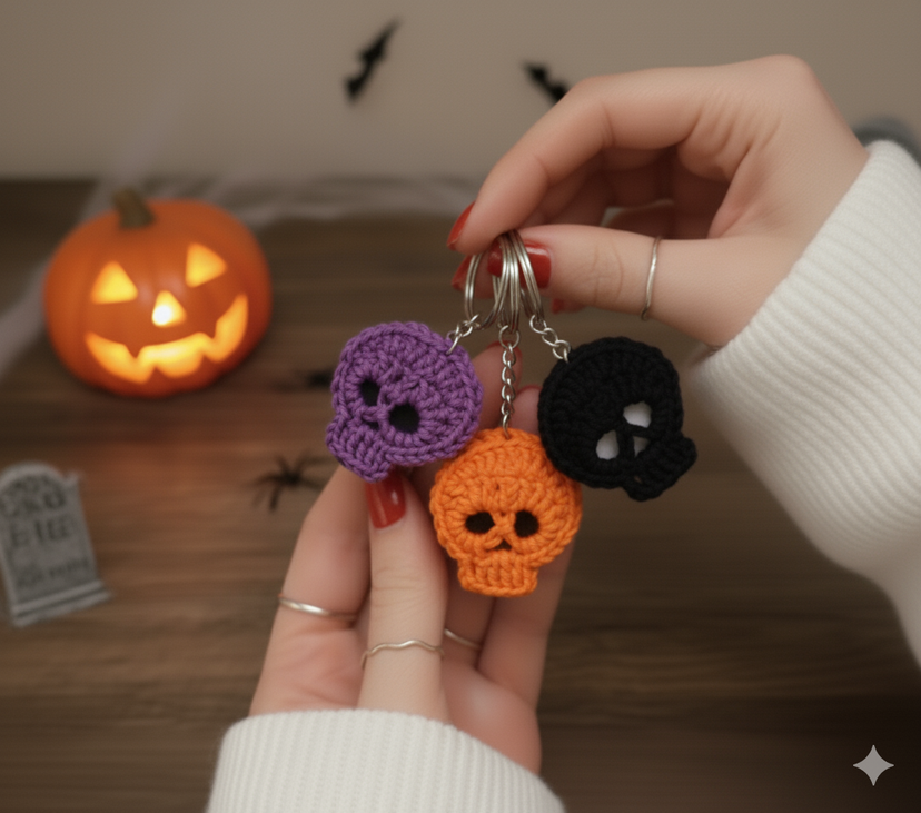 Chaveiro de Amigurumi: Caldeirão