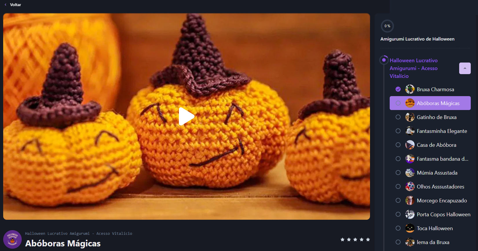 Área de membros do curso Feliz Natal Lucrativo